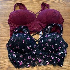 Lot of 2 PINK Lace Bralettes 💖